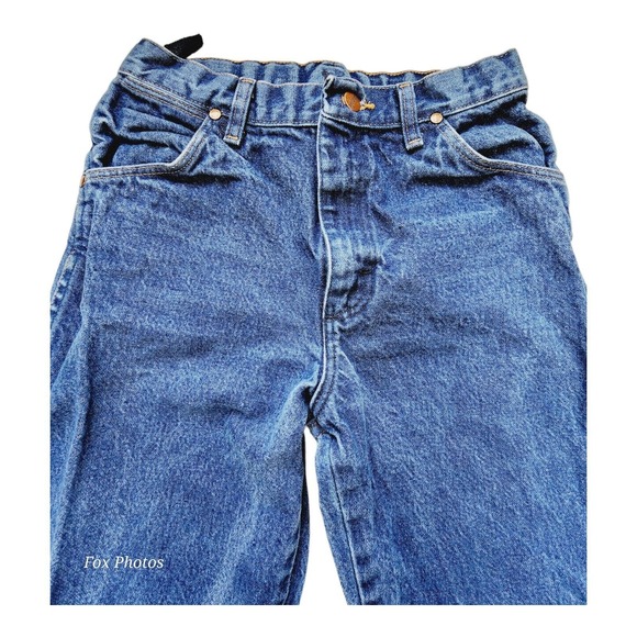 Boys Wrangler Denim Jeans 13MWZBP Cowboy Cut Original Fit Adjustable Waist Sz 16 - Picture 2 of 9